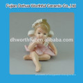 Mini angel design cerâmico praying figurine ângulo para decoração home